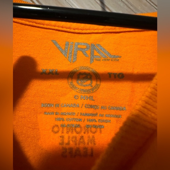 Orange & Blue Toronto Maple Leafs NHL Hockey Viral Neon Colourful - Picture 5 of 6